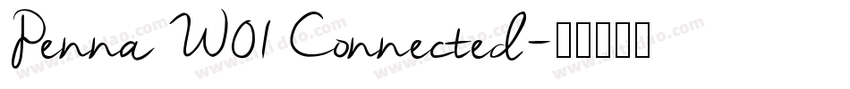 Penna W01 Connected字体转换